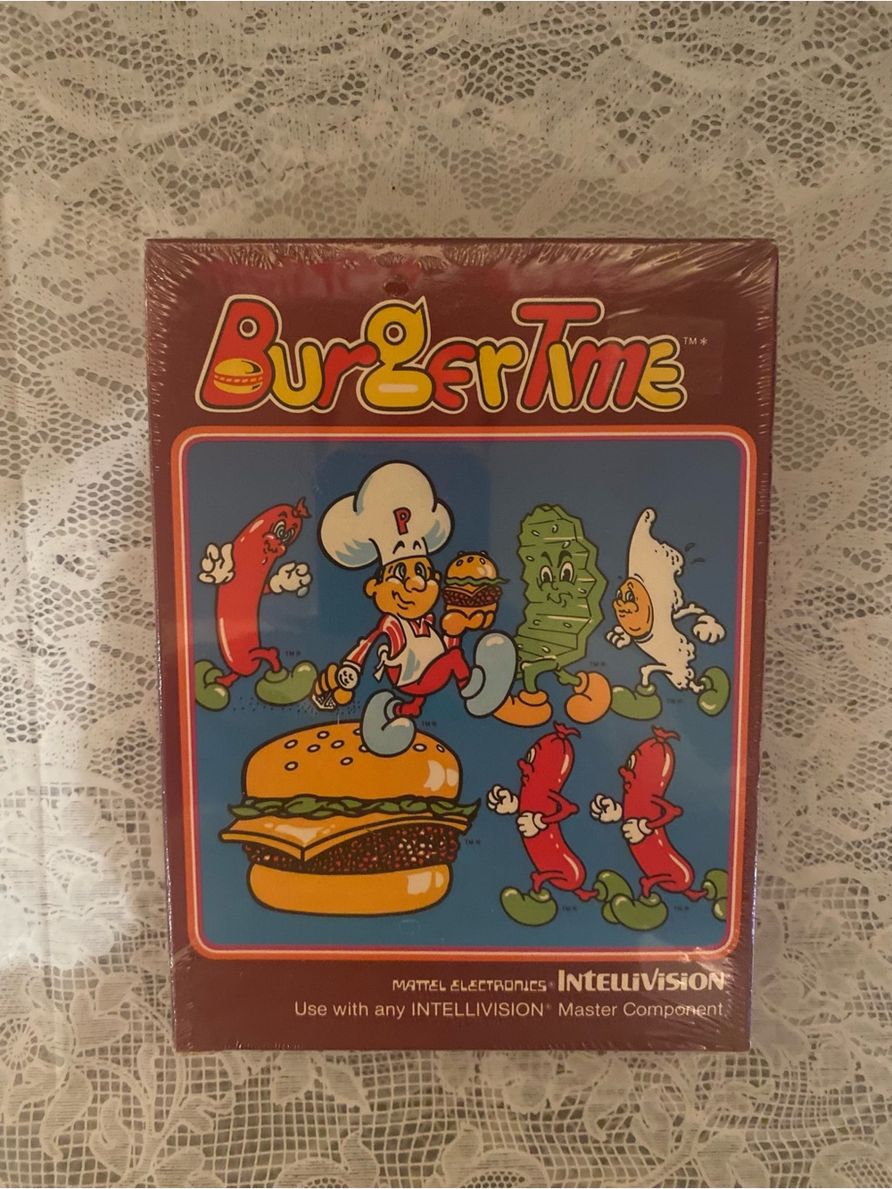 Rare New Sealed BurgerTime (Intellivision, 1983) Mattel Mint